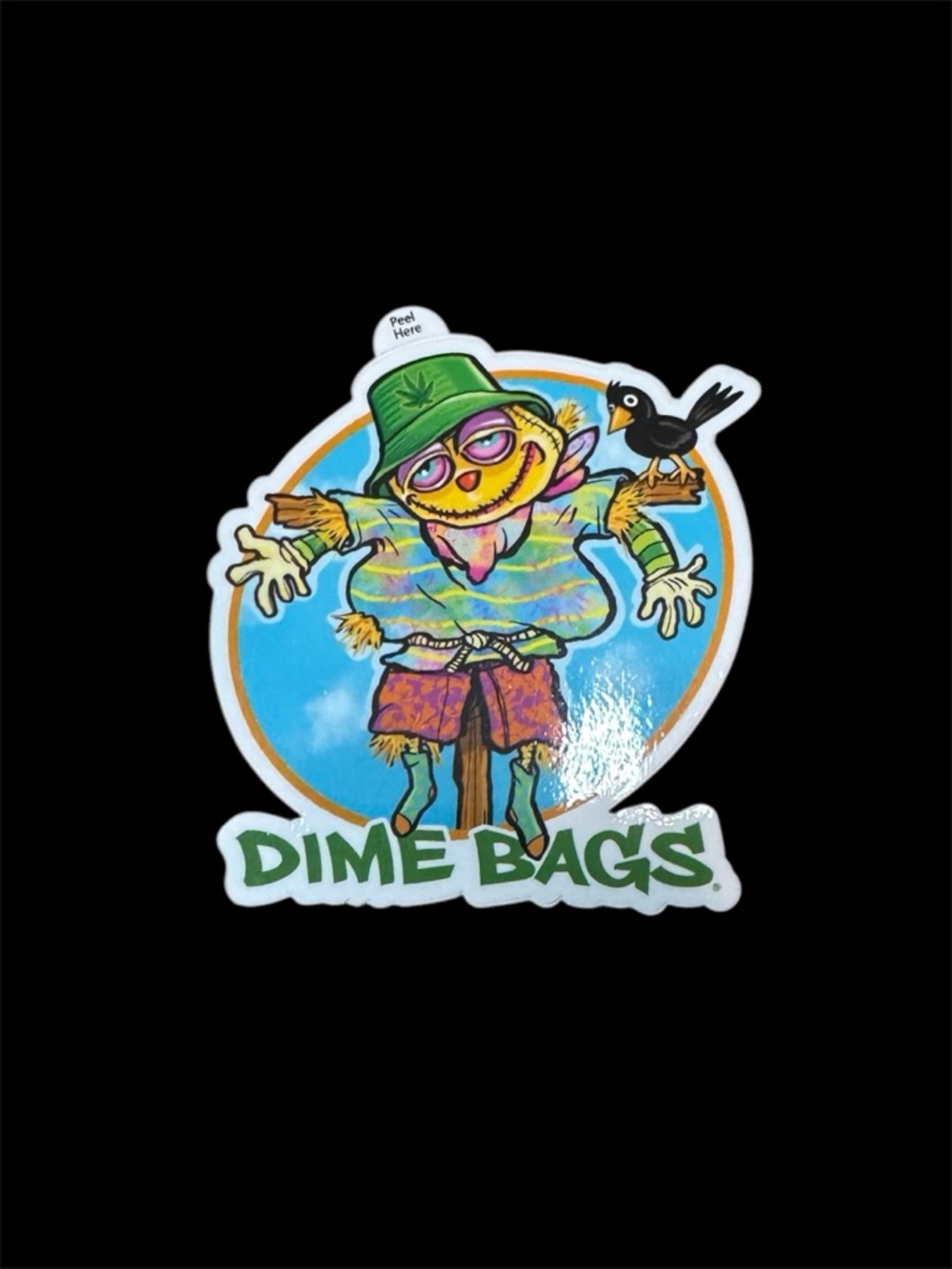 Dime Bag limited edition sticker of the month November 2021 Scarecrow Sticker